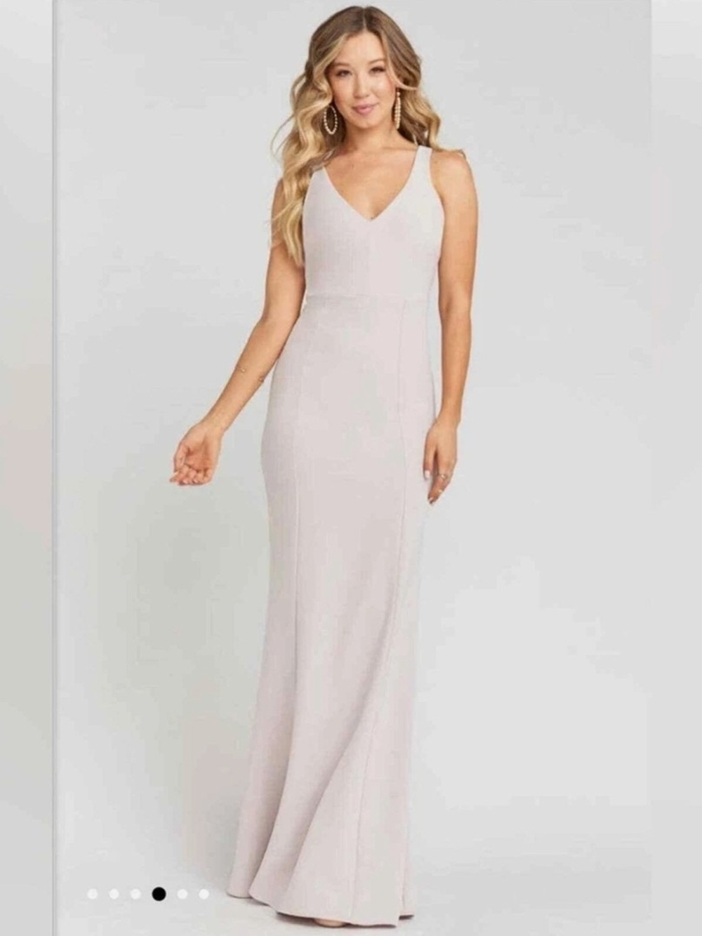 Show Me Your MuMu V-Neck Sleeveless Maxi Dress in Blush